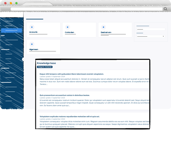 interface UX overzicht